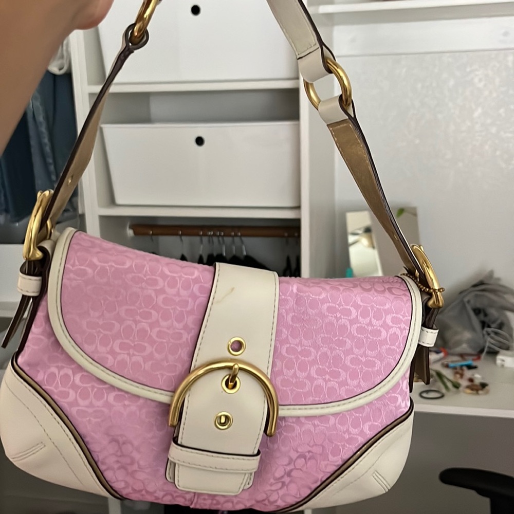 Vintage Pink Coach bag